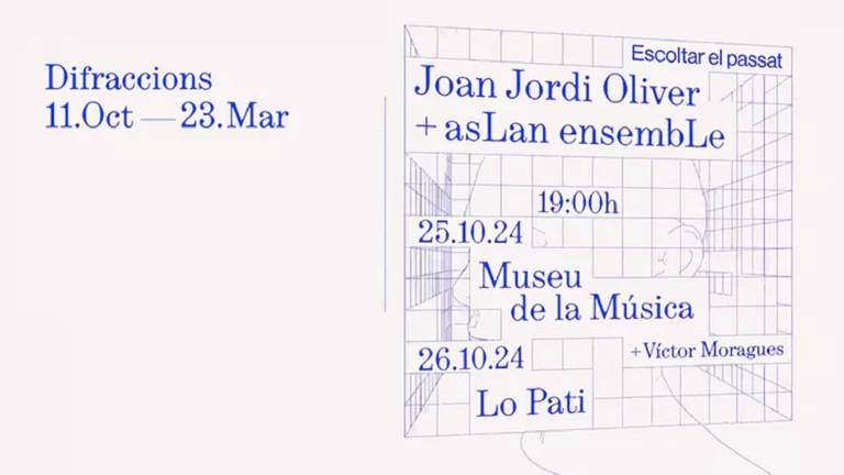 El cicle Difraccions portarà la música contemporània i experimental a Lo Pati