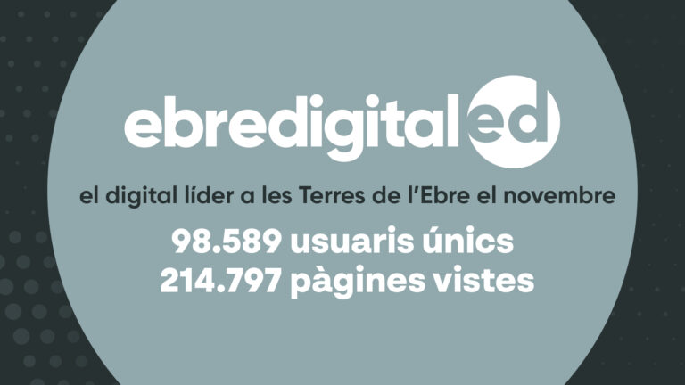 Ebredigital.cat tanca novembre amb xifres rècord