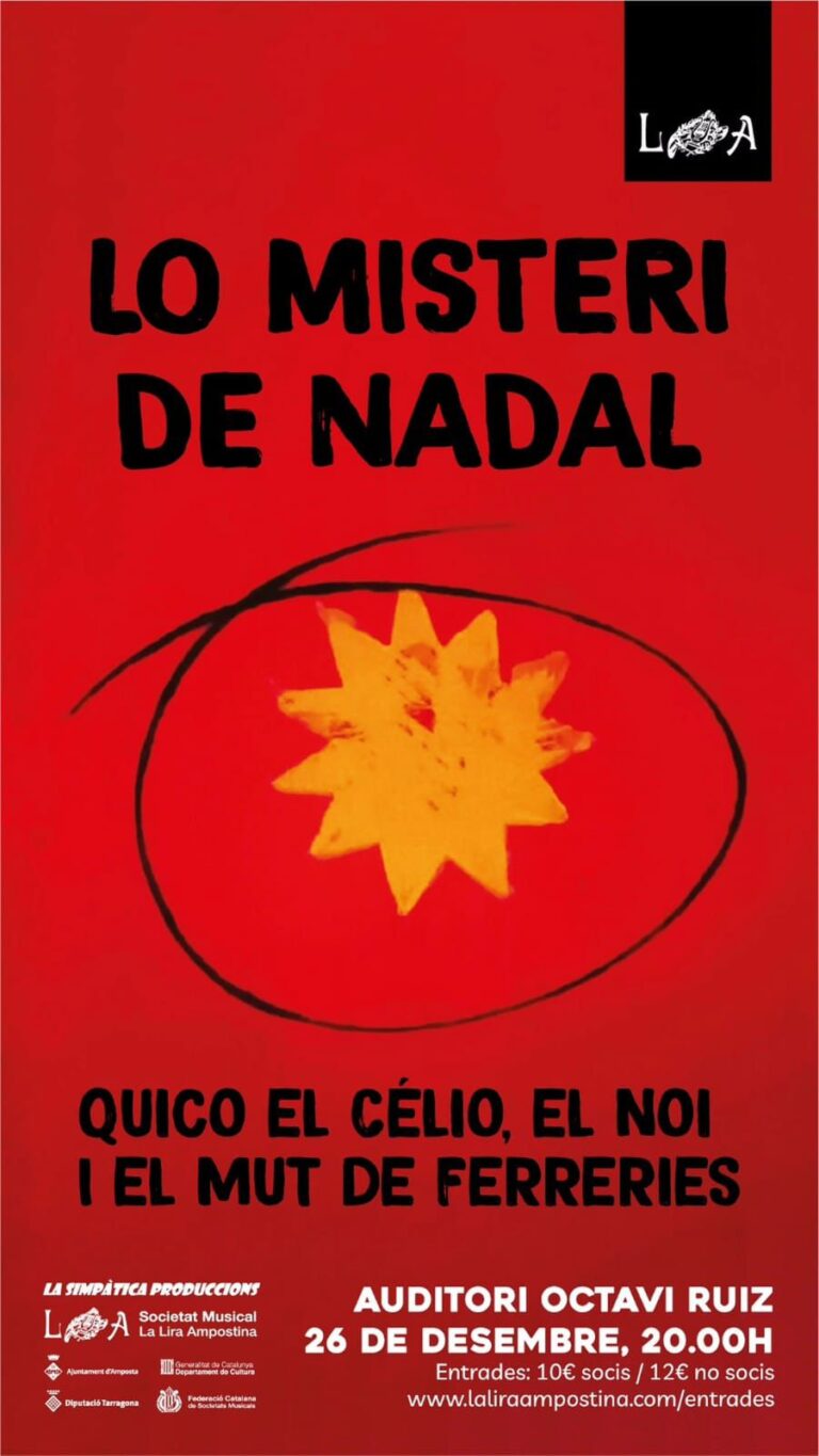 ‘Lo Misteri de Nadal’ arriba a Amposta aquest dijous
