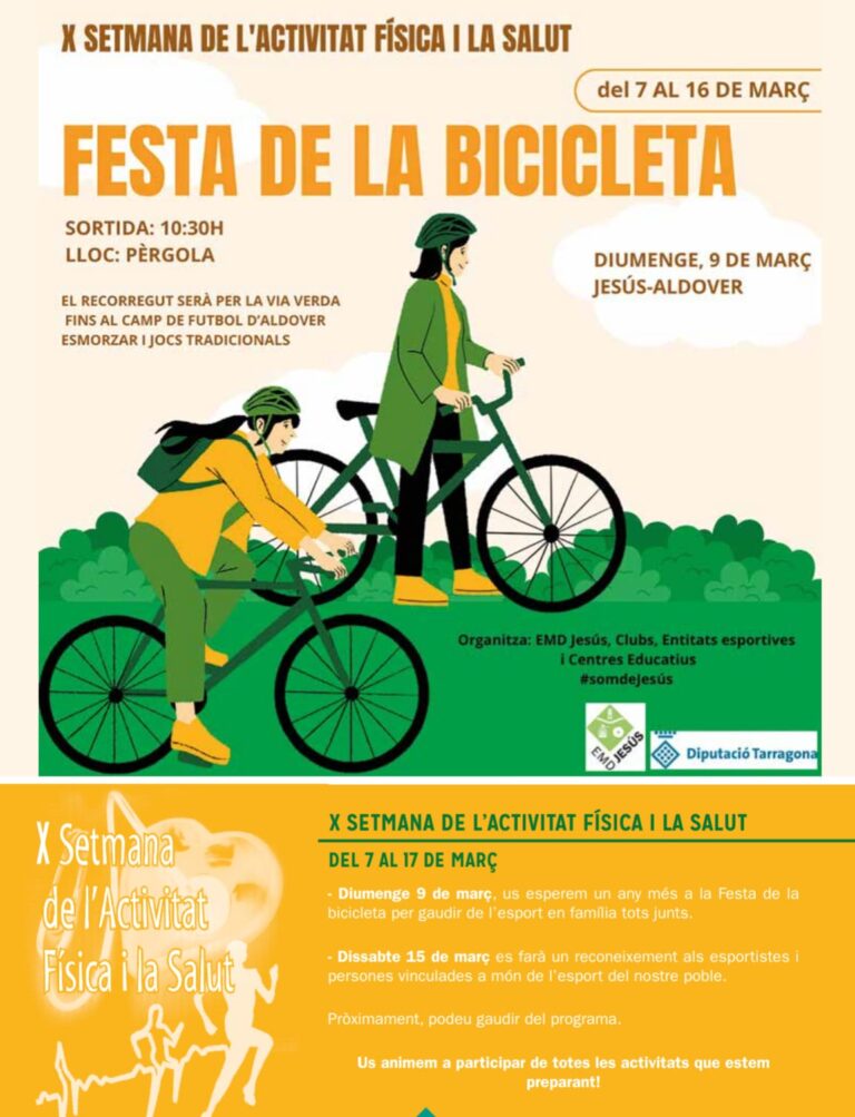 Arriba a Jesús la desena edició de la Setmana de l’Activitat Física i la Salut