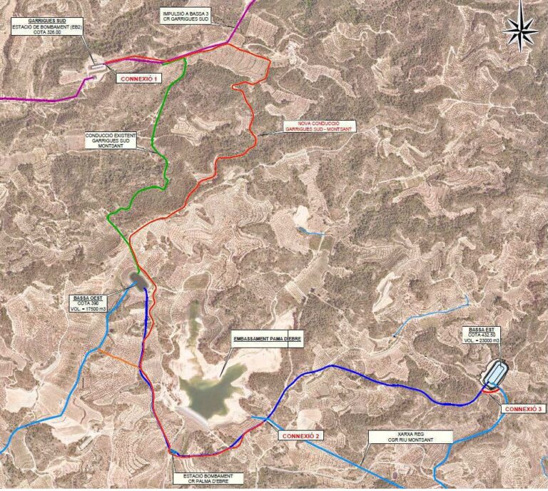 La connexió del Garrigues Sud amb els regants del Montsant abastirà a pagesos de cinc municipis del Priorat