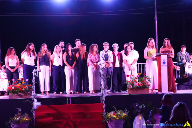 El pregó reconeix el talent femení abans de l’inici de les Festes Majors de l’Aldea 2025