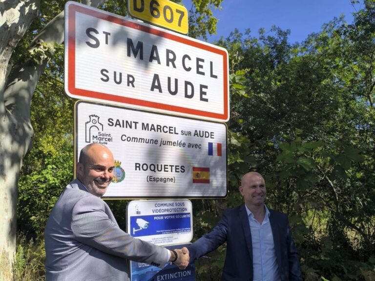 Roquetes completa l’agermanament amb Saint Marcel sur Aude a França