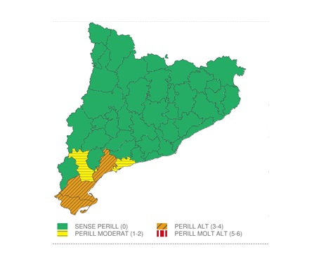Torna l’alerta per pluges a les Terres de l’Ebre