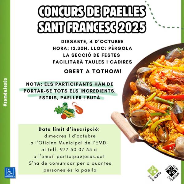 Jesús es prepara per a les Festes de Sant Francesc 2025