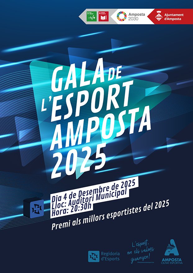 46 candidatures opten als guardons de la Gala de l’Esport Amposta 2025