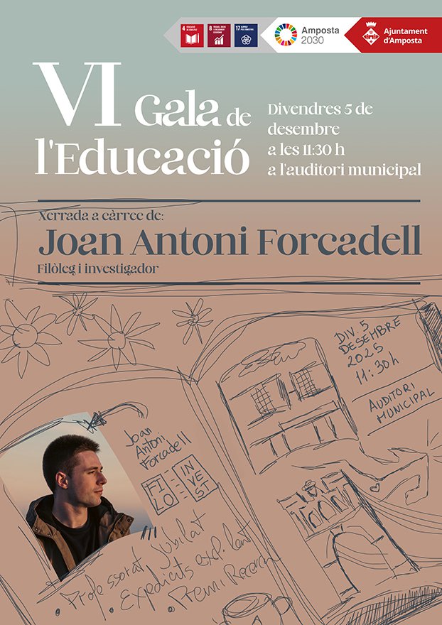 La Gala de l’Educació distingirà els cinc millors expedients acadèmics d’Amposta