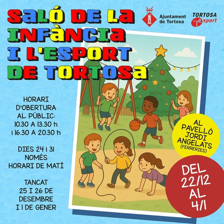 El Saló de la Infància i l’Esport de Tortosa tindrà lloc del 22 de desembre al 4 de gener al pavelló Jordi Angelats