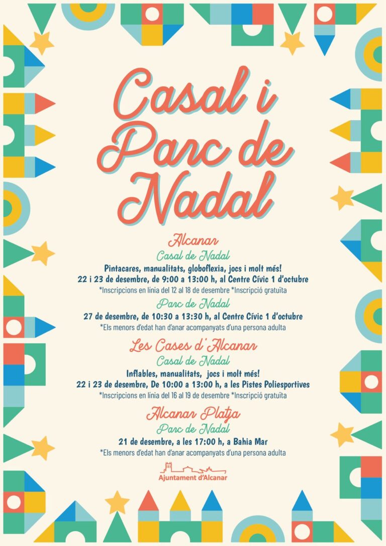 Alcanar oferirà Casal i Parc de Nadal completament gratuïts