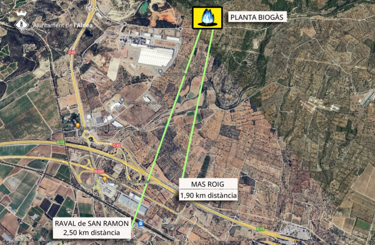 L’Ajuntament de l’Aldea manifesta la seua oposició a la planta de biogàs projectada al polígon 32 de Tortosa (vídeo)