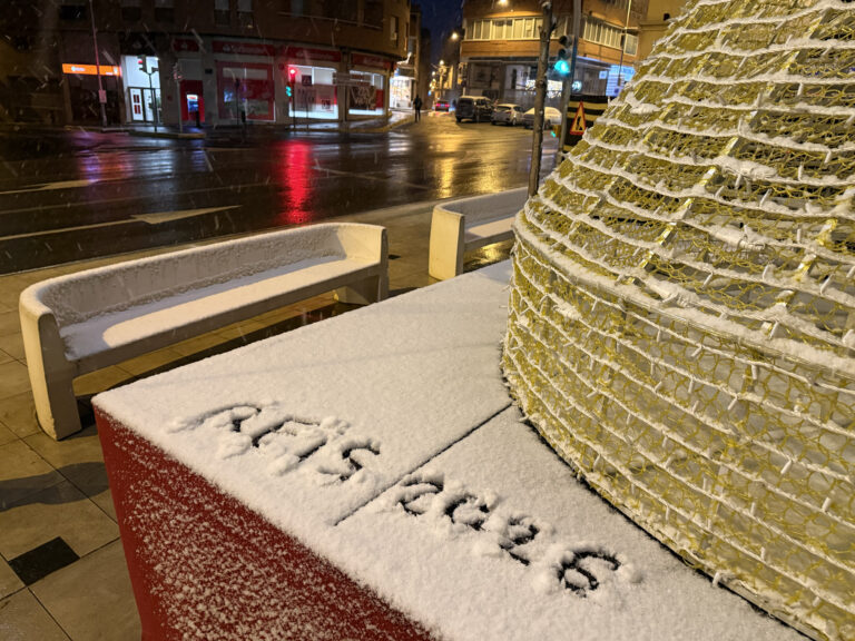 La neu emblanquina diverses comarques de l’interior de Catalunya