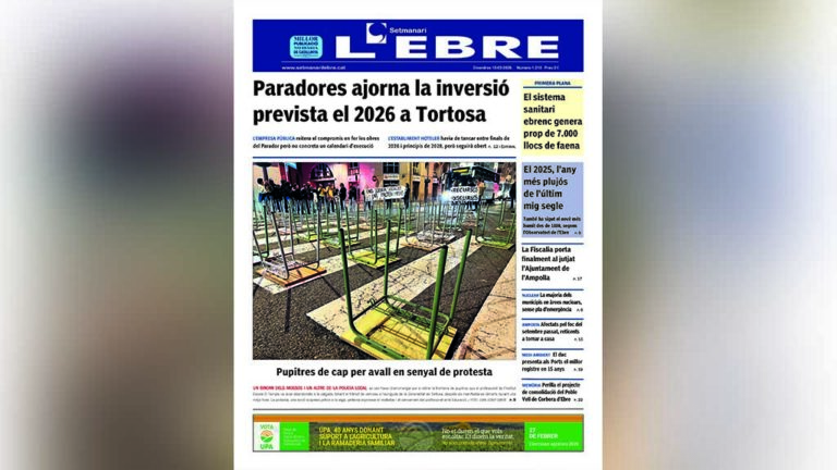 L’ajornament de la inversió al Parador i la vaga de docents, a la portada del Setmanari l’Ebre