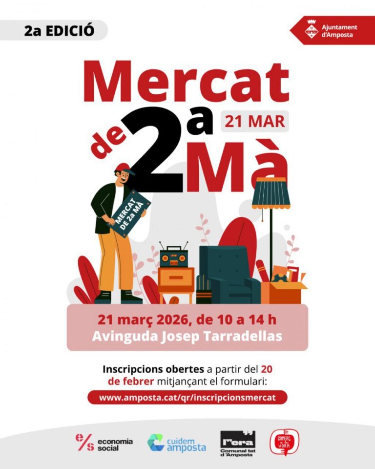 El Mercat de segona mà d’Amposta arriba dissabte a la segona edició amb la participació de 80 parades