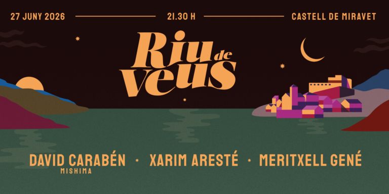 David Carabén, Xarim Aresté i Meritxell Gené, protagonistes del festival Riu de Veus al Castell de Miravet