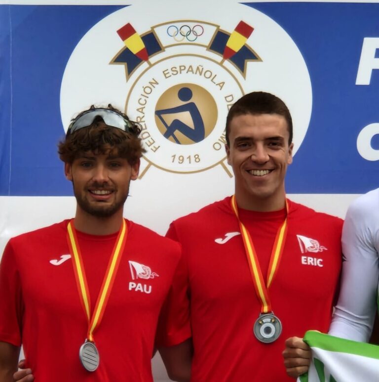 El dos sense de Pau Simó i Eric Pastor es penja la plata al Campionat d’Espanya Absolut a Legutiano