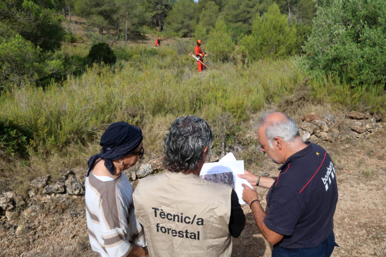 Agricultura inicia els treballs per habilitar un eix de confinament d’incendis forestals entre Rasquera i el Perelló (vídeo)