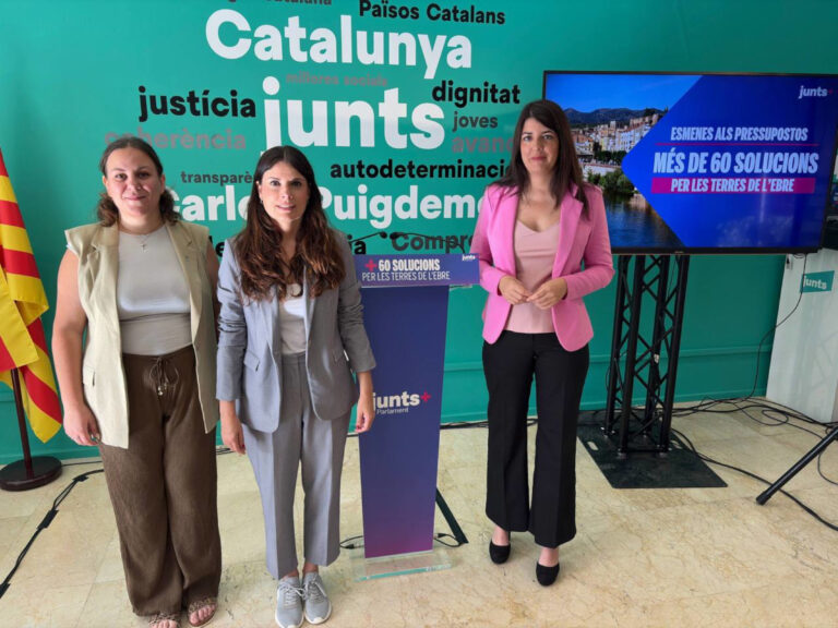 Junts presenta 63 esmenes per a les Terres de l’Ebre als pressupostos de la Generalitat