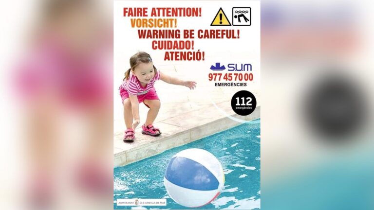 La campanya de prevenció d’ofegaments infantils s’ha ampliat enguany als càmpings de l’Ametlla de Mar
